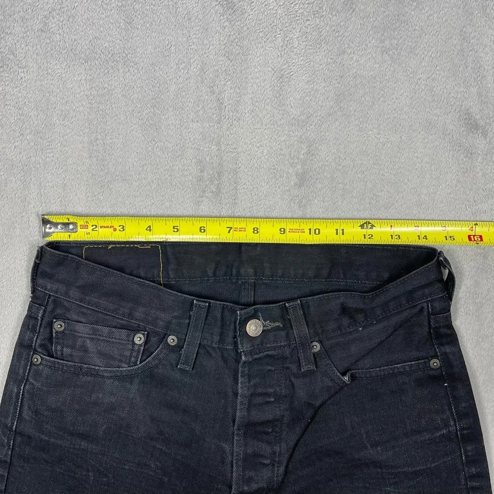 Levi's 501 Original Fit Jeans Mens 32x30*29x29.5) Black Straight Leg Button Fly